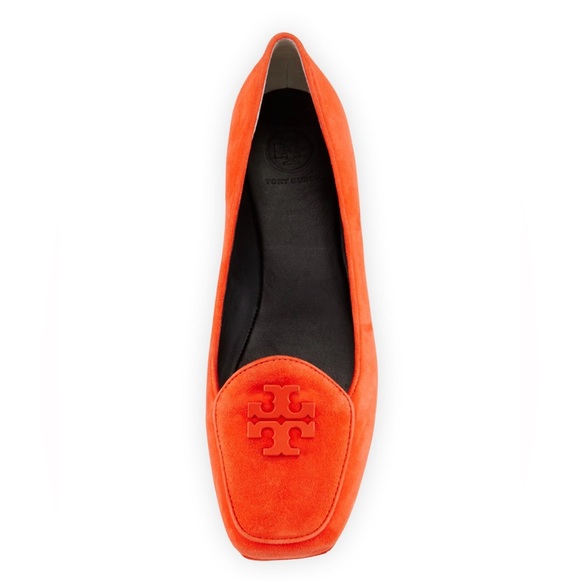 Tory Burch Women’s Fitz Suede Logo Loafers Size 6.5M - Picture 1 of 10